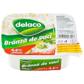 Delaco | Branza proaspata 4.4% grasime 250g