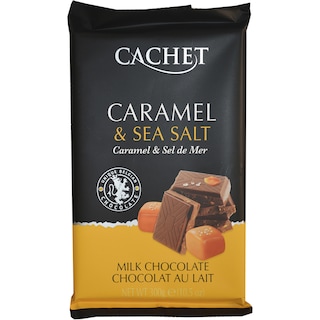 Cachet | Ciocolata cu caramel si sare de mare 300g
