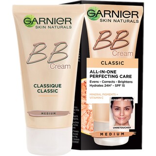 Garnier | Skin Naturals | Crema de fata BB Cream Classic Medium pentru ten normal nuanta medie 50ml