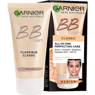 Garnier | Skin Naturals | Crema de fata BB Cream Classic Medium pentru ten normal nuanta medie 50ml