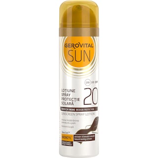 Gerovital | Sun | Lotiune spray protectie solara SPF 20 150ml