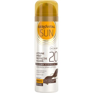 Gerovital | Sun | Lotiune spray protectie solara SPF 20 150ml