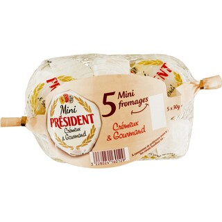 President | Branza cu mucegai alb 5x30g