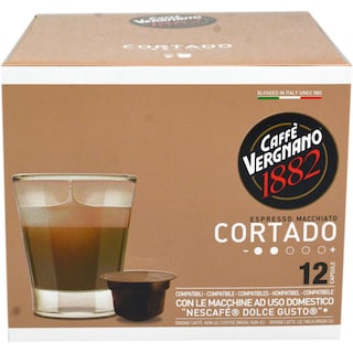 Caffe Vergnano 1882 | Cafea Espresso Macchiato Cortado, 12 capsule