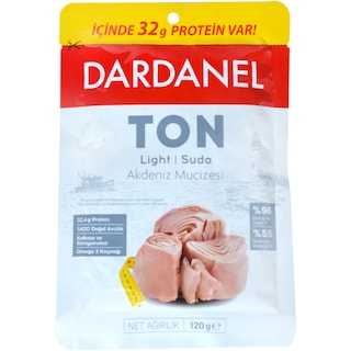 Dardanel | Ton bucati in suc propriu la plic 120g