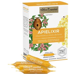Albina Carpatina | Apielixir imunitate 10 fiole 10ml