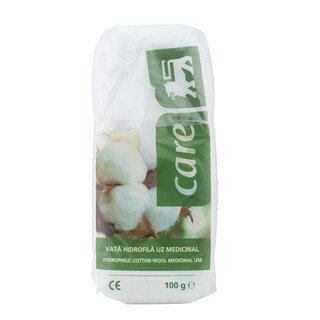 Care | Vata hidrofila pentru uz medicinal 100g