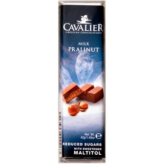 Cavalier | Baton de ciocolata cu lapte, crema pralinata si alune 42g