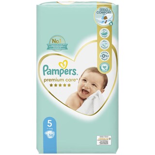 Pampers | Premium Care | Scutece bebelusi Marimea 5, 11-16 kg, 58 buc