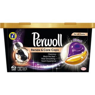 Perwoll | Renew&Care | Detergent Renew & Care Dark 10 capsule