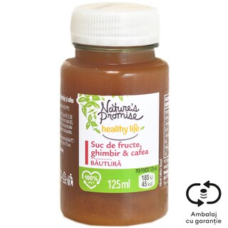 Nature's Promise Healthy Life | Suc de fructe, ghimbir si cafea 125ml