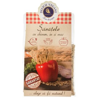 Delicii Vegane | Ambrozia | Saratele vegan cu chimen, in si mac 125g