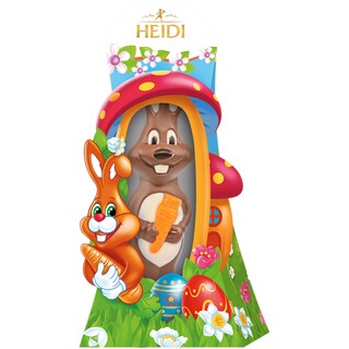 Heidi | Figurina de ciocolata Iepuras si morcov 45g