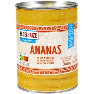 Delhaize | Ananas rondele in suc 567g