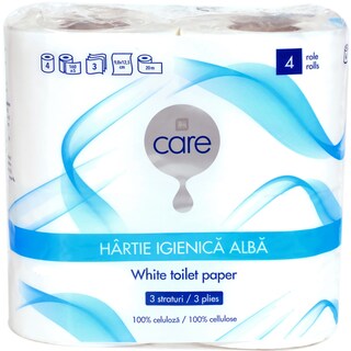 Care | Hartie igienica 4 role, 3 straturi