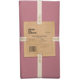 COCO-MAT | Cearsaf pentru pat, 240x260cm, roz