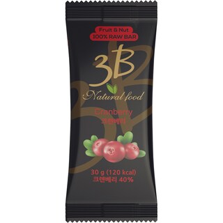 3B | Baton Nutritiv Raw Vegane afine rosii 30g
