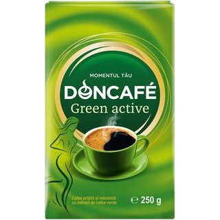 Doncafe | Cafea prajita si macinata cu extract de cafea verde 250g