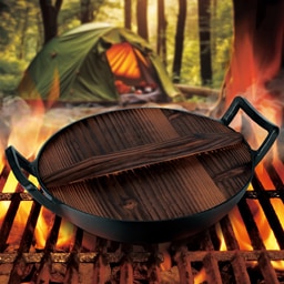 Berlinger Haus | Wok din fonta cu capac de lemn, 30cm