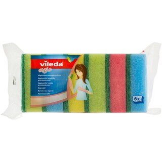 Vileda | Bureti de vase Rainbow 6 bucati