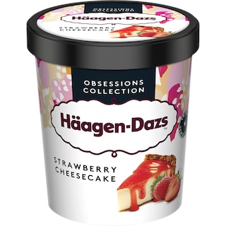 Haagen-Dazs | Inghetata cheesecake cu sos de capsuni si biscuiti 400g