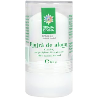Steaua Divina | Piatra de alaun antiperspirant & cicatrizant 120g