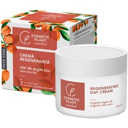 Crema regeneranta de zi cu ulei de argan bio si extract bio de aloe vera 50ml