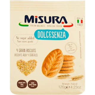 Misura | Biscuiti fara zahar din cereale 120g