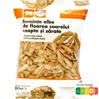 365 | Seminte albe de floarea soarelui coapte si sarate 80g