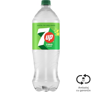 7Up | Bautura carbogazoasa cu aroma de lamaie si lime, cu indulcitori 1.25L