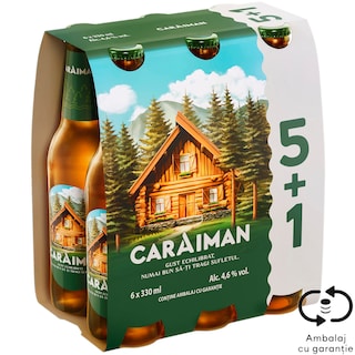 Caraiman | Bere blonda 5+1 0.33L