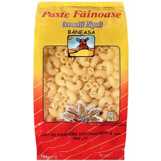 Baneasa | Paste fainoase Cornetti Rigati fara ou 400g