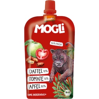 Mogli | Piure eco mere, rosii, curmale 120g