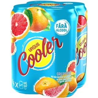 Ursus Cooler | Mix de bere fara alcool si suc de grepfrut 4x0.5L