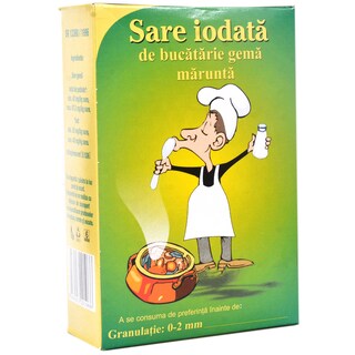 Salrom | Sare iodata de bucatarie gema marunta 1kg