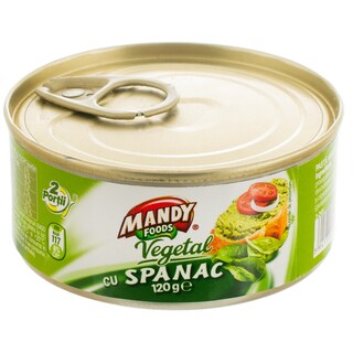 Mandy | Pasta vegetala cu spanac 120g