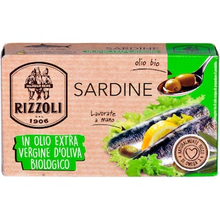 Rizzoli | Sardine in ulei de masline extra virgin bio 120g