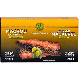 Conacul Boierului | Macrou la gratar in ulei de masline 190g