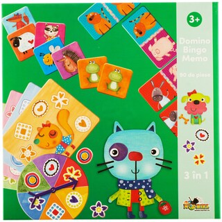 Noriel | Joc 3in1 Bingo, Memo si Domino