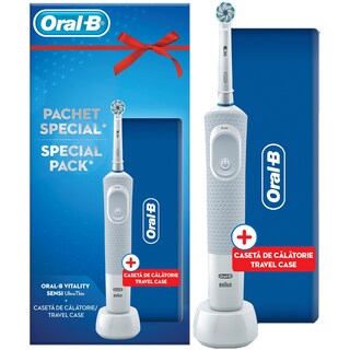 Oral-B | Set Periuta de dinti electrica pentru adulti + Caseta de calatorie