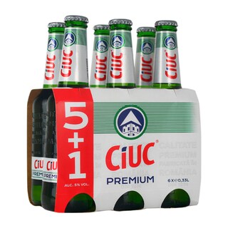 Ciuc Premium | Bere blonda  5+1x0.33L