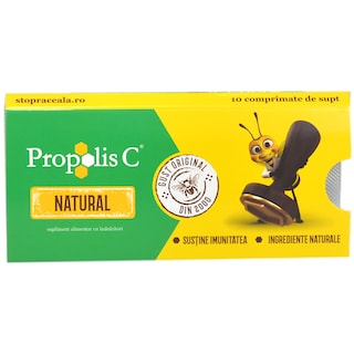 Propolis C | Supliment alimentar cu indulcitori, 10 comprimate