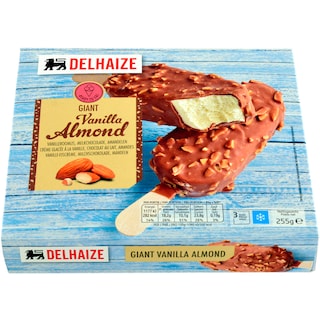 Delhaize | Inghetata Giant cu aroma de vanilie si migdale 3x120ml