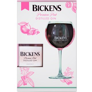 Bickens | Gin Premium Pink 0.7L + 1 pahar