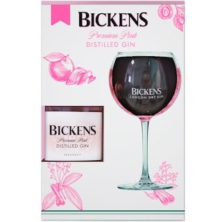 Bickens | Gin Premium Pink 0.7L + 1 pahar