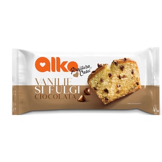 Alka | Prajitura casei | Prajitura cu vanilie si fulgi ciocolata 300g