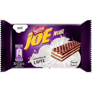 Joe | Noir | Napolitane cu crema de lapte 42g