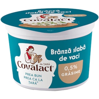 Covalact de Tara | Branza slaba de vaci 0.5% grasime 200g