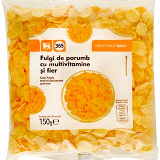 365 | Fulgi de porumb cu adaos de multivitamine si fier 150g