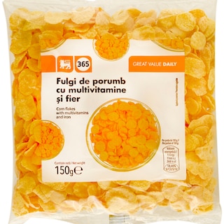 365 | Fulgi de porumb cu adaos de multivitamine si fier 150g